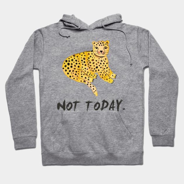 Tiger - Big cat - Not today - black Hoodie by ninoladesign